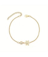 2Ct Lab Created Round Initial &quot;K&quot; Chain Bracelet Diamond 14K Yellow Gold... - £153.79 GBP