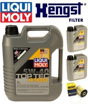 Oil Change Kit LIQUIMOLY TopTech 4100 5W-40+Hengst E1001HD28 Filter see ... - $2,045.42 MXN