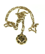 Vintage 1988 Avon Sparkle Initial “d” Necklace Double Sided Pendant Gold... - £15.01 GBP