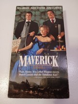 Maverick VHS Tape Mel Gibson Jodie Foster - £1.58 GBP