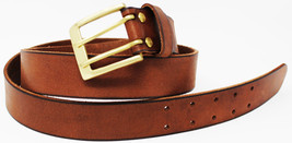 Men&#39;s Casual Double-Holed Leather Belt Removable Buckle 26AA65BK - $502.74 MXN