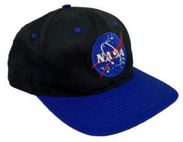 NASA Kennedy Space Center Hat Cap Snap Back Blue &amp; Black One Size Fits All - £14.00 GBP
