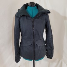 Bench Black Fleece Lined Winter Coat - Size 4 - £32.69 GBP