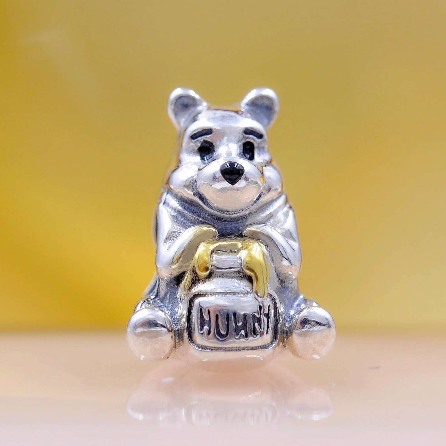 Sterling silver Disney 100th Anniversary Winnie the Pooh Lab-grown ...