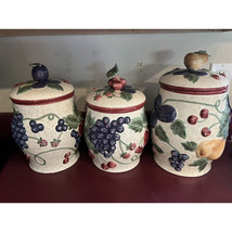 Vintage Napa Valley Fruit Canisters - £39.00 GBP