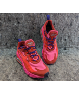 Nike Womens Air Max 270 React AT6174-600 Red Running Shoes Sneakers Size 8 - $49.99