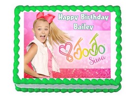 JoJo Siwa party edible cake image cake topper frosting sheet decoration - £7.85 GBP