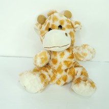 Giraffe Hand Puppet Orange White Brown Full Body Hard Eyes 10&quot; Plush Toy - £14.16 GBP