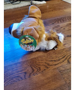 NWT Snubbies Plush Toy Dog Brown White Fluffy Long Hair Collie Corgi Beanie - €20,06 EUR