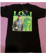 Marvel Loki T-Shirt Men&#39;s Large Crewneck Black with Short Sleeves Fifthsun - £17.76 GBP