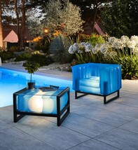 Yomi Eco-Friendly Illuminated Armchair with Aluminium Frame - $697.99