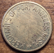 Merchant&#39;s of Port Angeles, Washington WA One Hour Free Parking Meter Token - $5.85