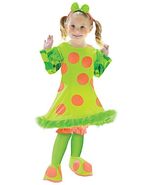Lolli Clown Toddler Costume 3T - 4T Circus Psychedelic Neon Polka Dot Gr... - $271.49 MXN