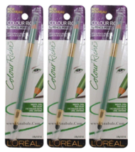 (3-PACK) L&#39;OREAL Paris Colour Riche Wood Pencil Eyeliner, Sea Green 940 - £18.07 GBP