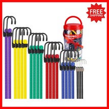 Durable Heavy-Duty Bungee Cords with Hooks - Perfect for Outdoor Adventures - $34.91
