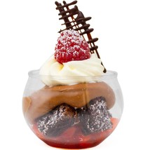 48 Pack 3 Oz. Sphere Mini Dessert Cups Parfait Professional-Grade Recyclable Cle - £40.61 GBP