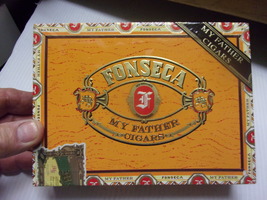 Cigar Box, wood, Fonseca My Father, Nicaragua - $4.95
