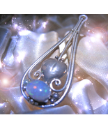 HAUNTED ANTIQUE NECKLACE MOONVEIL ORACLE ANSWERS HIGHEST LIGHT COLLECTION - $739.77