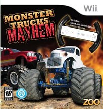 Monster Trucks Mayhem with Racing Wheel - Nintendo Wii [video game] - £23.91 GBP