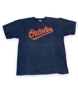 Vtg Y2K Majestic Baltimore Orioles 2002 T-Shirt Raised Puff Graphic Blac... - £19.08 GBP