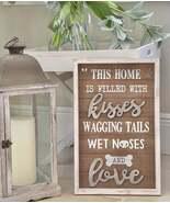 Large Love Pet Rustic Wood Framed Wall Sign - $72.45 CAD