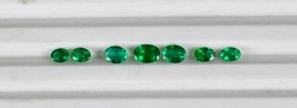 Earth Mined Natural Zambia Emerald Oval Cut 7 Pc 4.65 Ct Gemstone Bracelet Set - £1,594.71 GBP