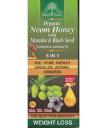 Essential Palace Organic Neem Honey With Manuka Honey &amp; Black Seed 5 IN ... - $37.06 CAD