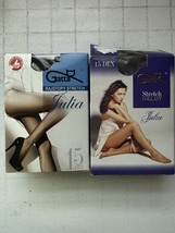 2 X Gatta 15den Classic Women STREATCH COLLANT Tights - GRIGIO, FUMO SIZ... - $9.00