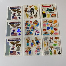 Vintage Sandylion Stickers Set Bears Food America &amp; More - £19.69 GBP