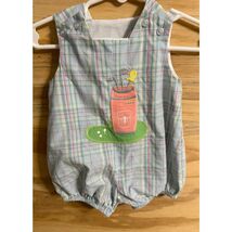 Infant Bailey Boys Embroidered Golf Bubble Outfit Applique 3 Months - $18.00