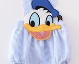 NEW Boutique Donald Duck Baby Boys Sleeveless Blue Bubble Romper Jumpsuit - $16.99