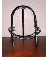 Arch Shaped 12&quot; Tripod Metal Decorative Table Top Plate, Art, Book Displ... - $18.99