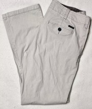 Lucky Brand 410 Pants Mens 34x30 Athletic Slim Chino Khaki Brown - $30.52 CAD