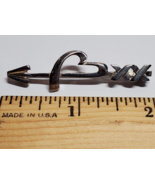 Vintage All SOLID 925 STERLING SILVER Arrow Through My Heart Pin I Love ... - £15.52 GBP