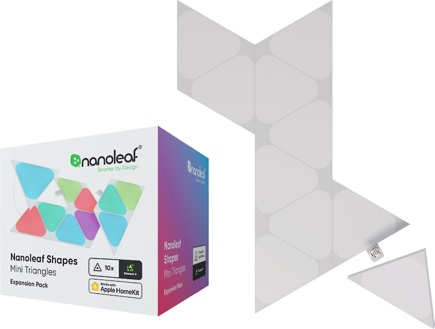 Nanoleaf Shapes Mini Triangles Expansion Pack- 10 Pack