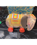 Fisher-Price Jingle Elephant Pull Toy Swaying Head FP 1993  What is cert... - $562.22 MXN
