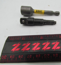 Dewalt Max Fit Ultra 7/16 nut driver &amp;hex to 3/8 socket adapter - $9.74