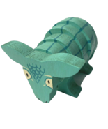 Artisan Made Hand Painted Wooden Armadillo Folk Art Signed - €12,15 EUR