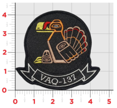 NAVY VAQ-137 ROOKS THANKSGIVING EMBROIDERED HOOK &amp; LOOP PATCH - £30.60 GBP