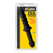 Curve Toys Rooster Jackhammer XL 11.5 in. Rippled Dildo Insertable Handl... - £30.80 GBP