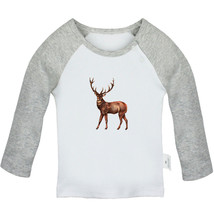 Little Baby Cute Tshirts Newborn Baby T-shirts Infant Animal Moose Graphic Tees - £7.91 GBP+