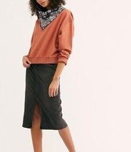 FREE PEOPLE Damen Sweatshirt James Edle Adobe Langarm Braun Größe XS - £32.57 GBP