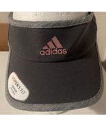 Gray Pink Adidas Superlite Aeroready Womens Adjustable Cap Hat Visor - $14.97