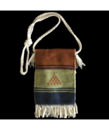 Handmade Vintage Wool Artisan Crossbody Shoulder Bag Purse With Fringe - £16.23 GBP