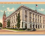 Pulaski County Courthouse Little Rock Arkansas AR UNP Unused Linen Postc... - $6.88
