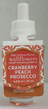 Bath &amp; Body Works Wallflower Refill Bulb Lot Set of 3 CRANBERRY PEACHPRO... - £22.02 GBP