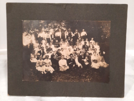 Antique Lg Cabinet Card FAMILY REUNION in Wisconsin Late 1800&#39;s or Early 1900&#39;s - $23.38