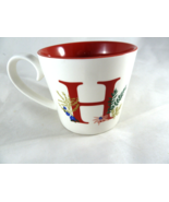Opal House  Initial H Coffee Mug large  porcelain Opalhouse 16 oz - $23.05 CAD