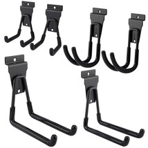 6 Pack Garage Hooks, Utility Steel Garage Storage Hooks, Wall Mount Gara... - £12.78 GBP