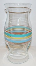 HTF FIESTA FIESTAWARE GLASS 10&quot; STRIPED HURRICANE LAMP SHADE/GLOBE NO BASE - £28.85 GBP